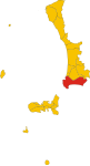 Map of comune of Piombino (province of Livorno, region Tuscany, Italy)